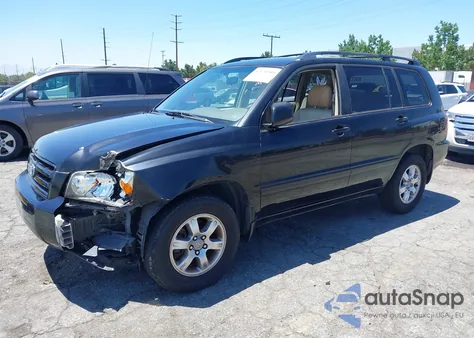 2005 Toyota Highlander V6 из США, поврежденный, VIN JTEGP21A750051902